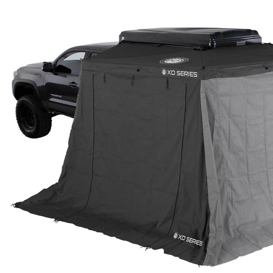 Overland Vehicle Systems XD Nomadic 270 LTE awning walls in black
