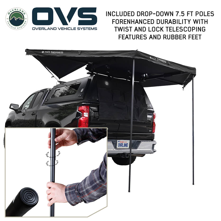 Overland Vehicle Systems XD Nomadic 315 degree awning with black fabric and travel cover - view 10
