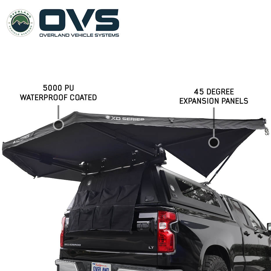 Overland Vehicle Systems XD Nomadic 315 degree awning with black fabric and travel cover - view 4