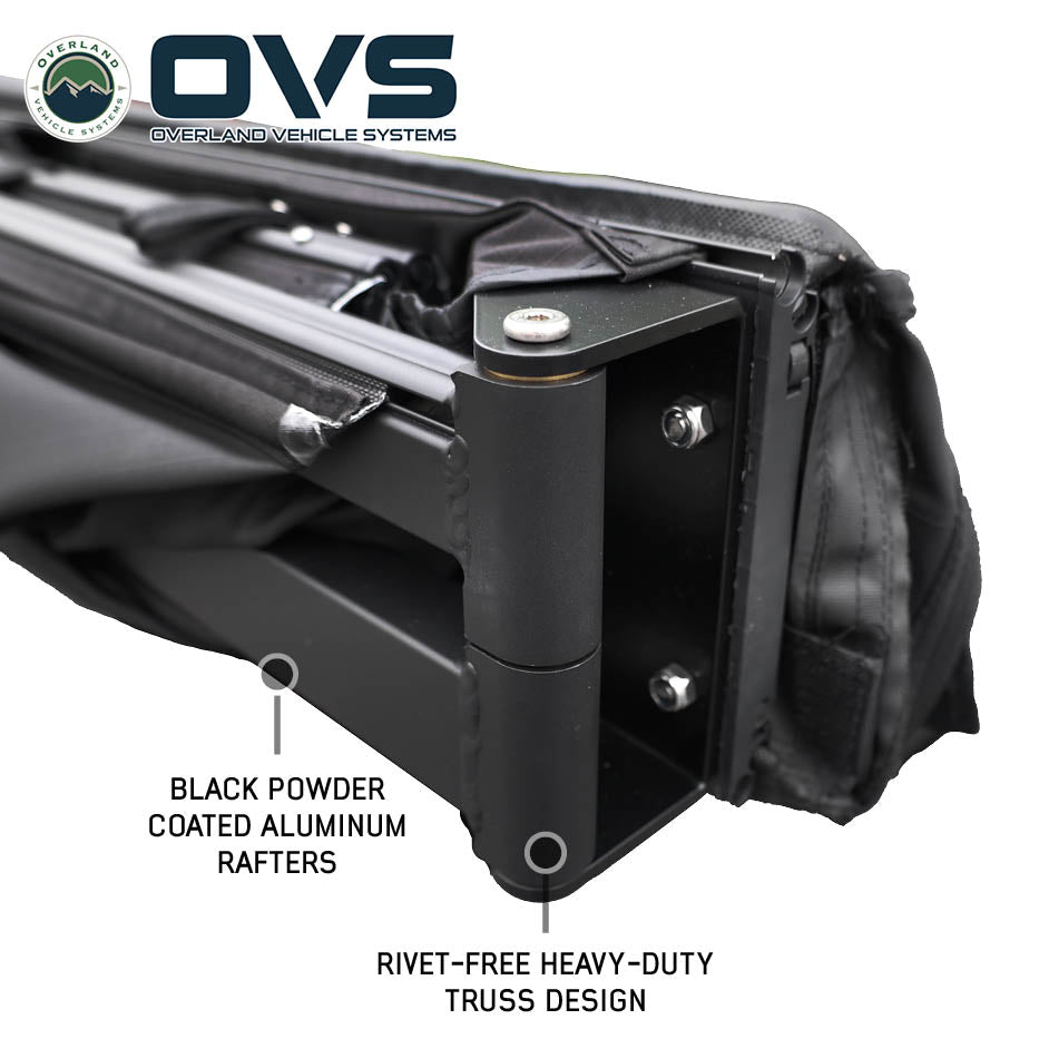 Overland Vehicle Systems XD Nomadic 315 degree awning with black fabric and travel cover - view 6