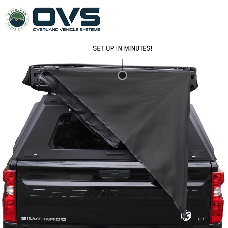 Overland Vehicle Systems XD Nomadic 315 degree awning with black fabric and travel cover - view 8