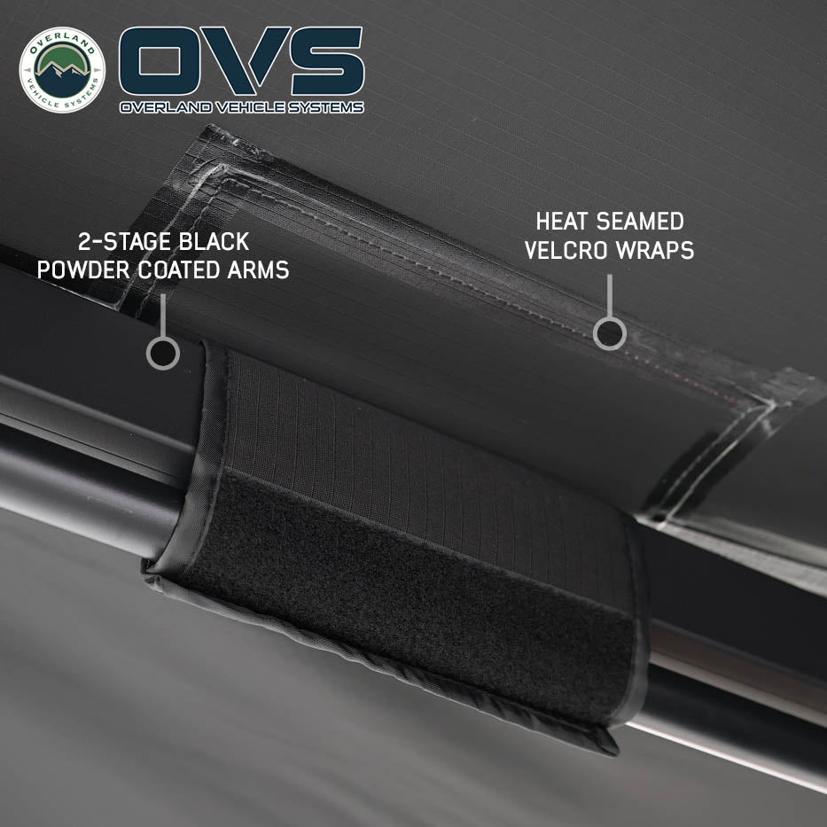 Overland Vehicle Systems XD Nomadic 315 degree awning with black fabric and travel cover - view 9
