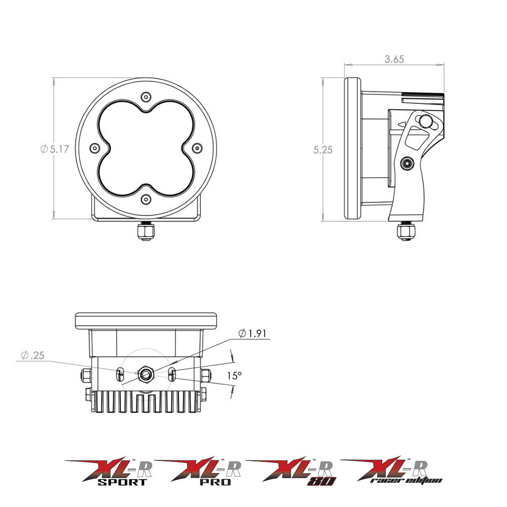 Baja Designs XL-R Sport LED Auxiliary Light Pod