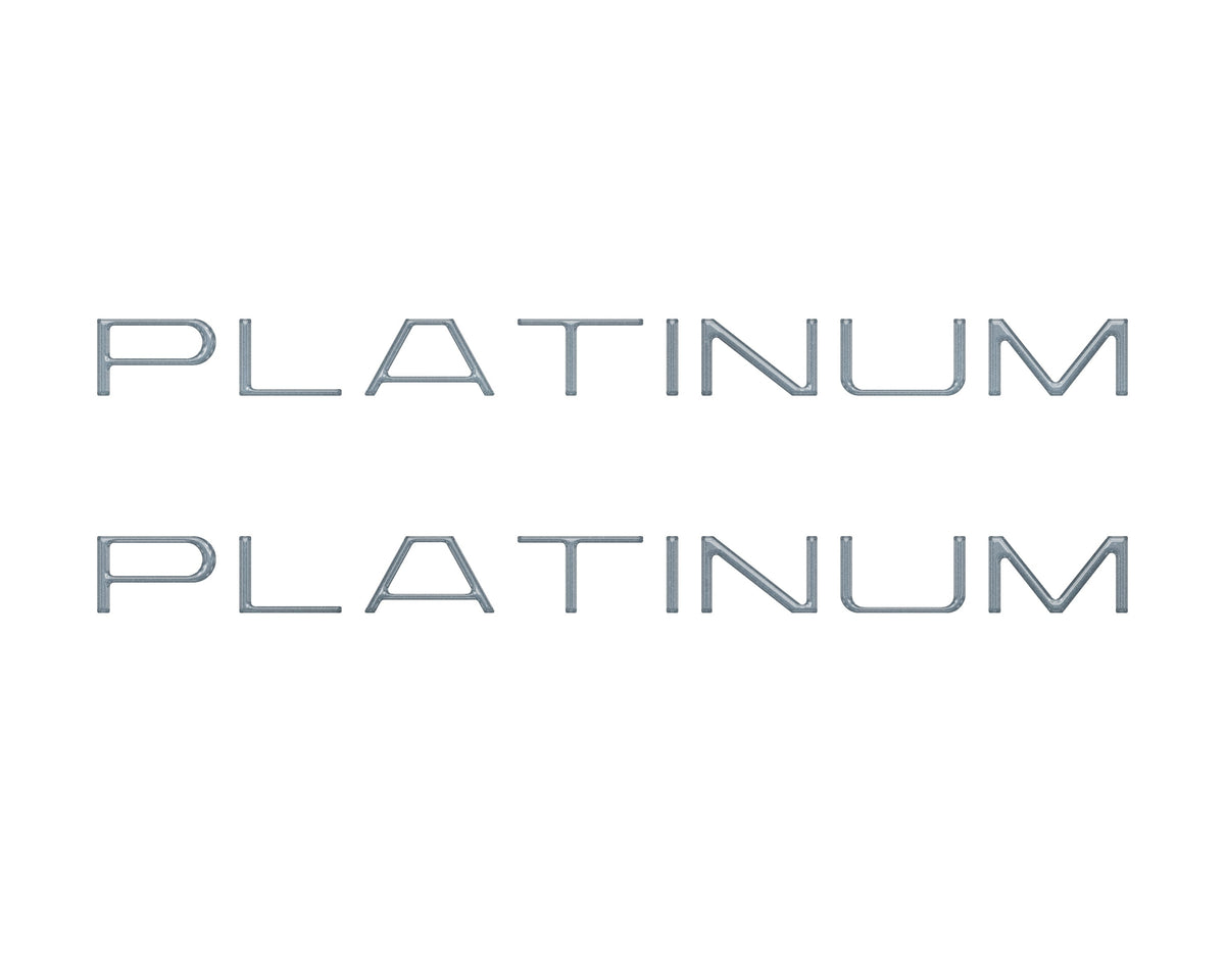 Tufskinz platinum side door letter overlays for 2025-2027 Ford Expedition Platinum