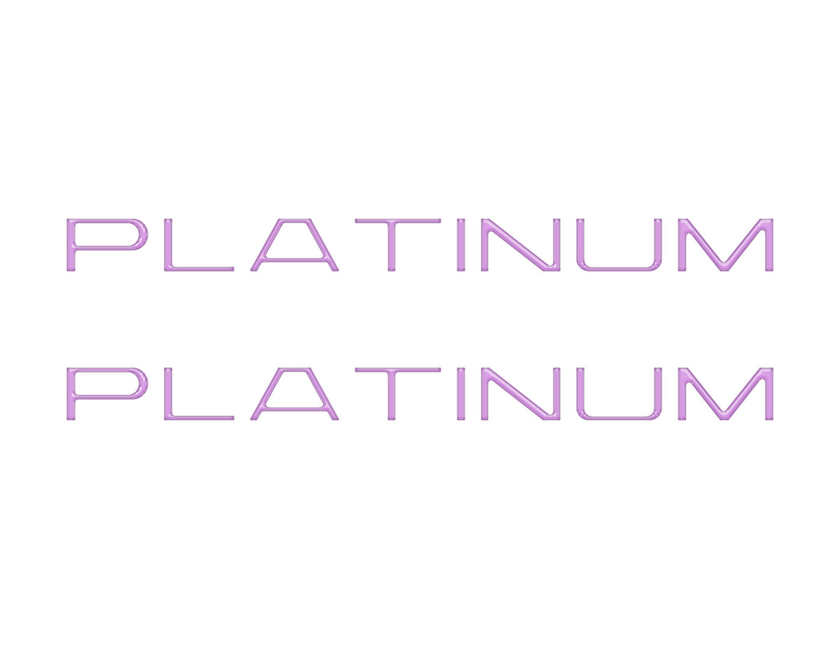 Tufskinz platinum side door letter overlays for 2025-2027 Ford Expedition Platinum