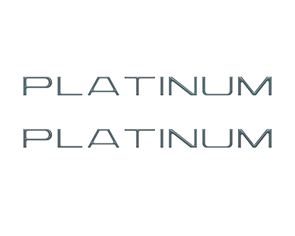 Tufskinz platinum side door letter overlays for 2025-2027 Ford Expedition Platinum