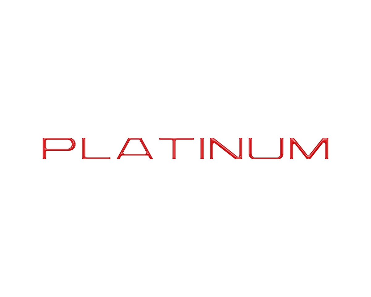 Tufskinz platinum rear hatch letter overlays for 2025-2027 Ford Expedition Platinum