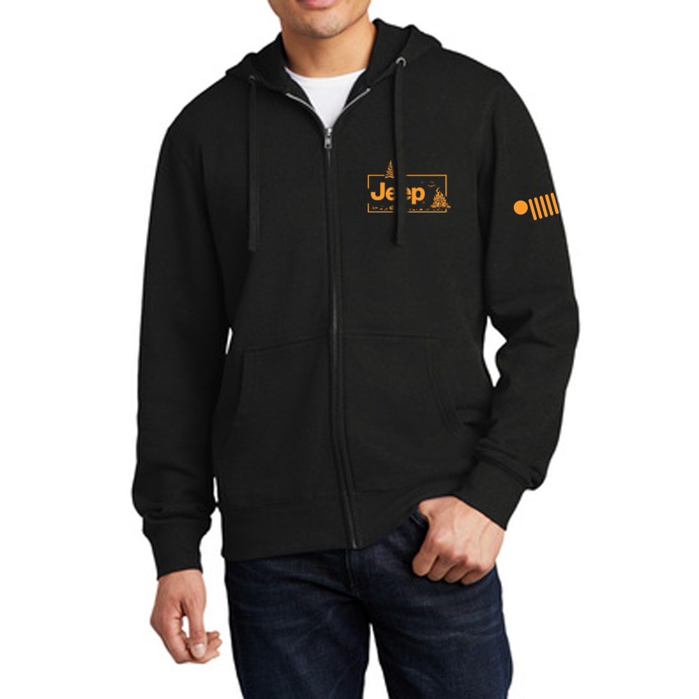 Sudadera con capucha y cremallera Sasquatch de Jeep® para hombre, color negro