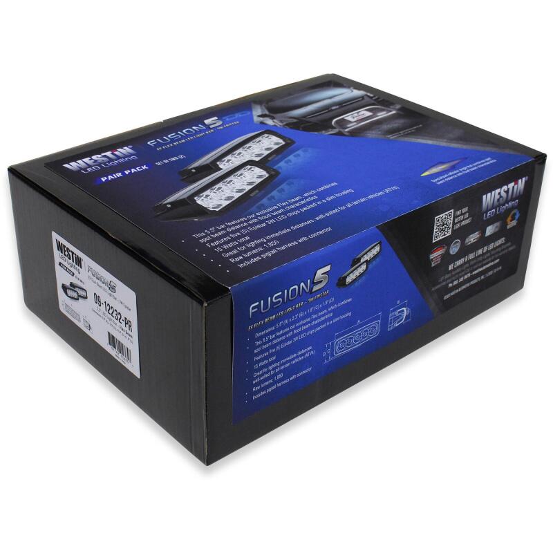 Westin Fusion5 5.5 in. Single Row LED Light Bars, Flex, Pair
