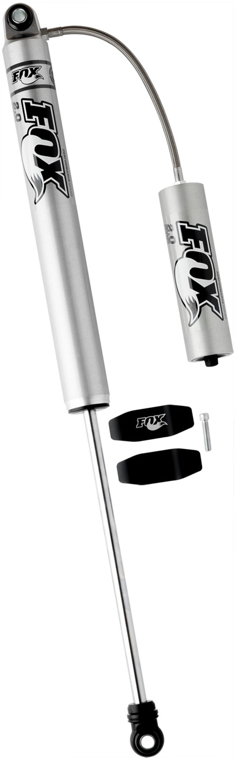 FOX 2.0 Performance Series Rear Remote Reservoir Shock (7-10 in. Lift), fits Chevy Silverado HD 2500/3500