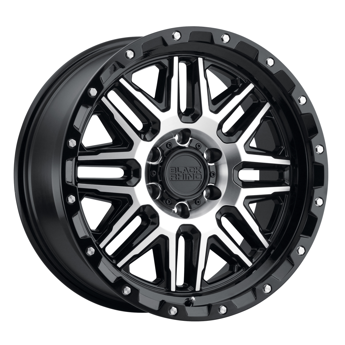 Black Rhino Alamo Wheel - Gloss Black w/ Mach Face