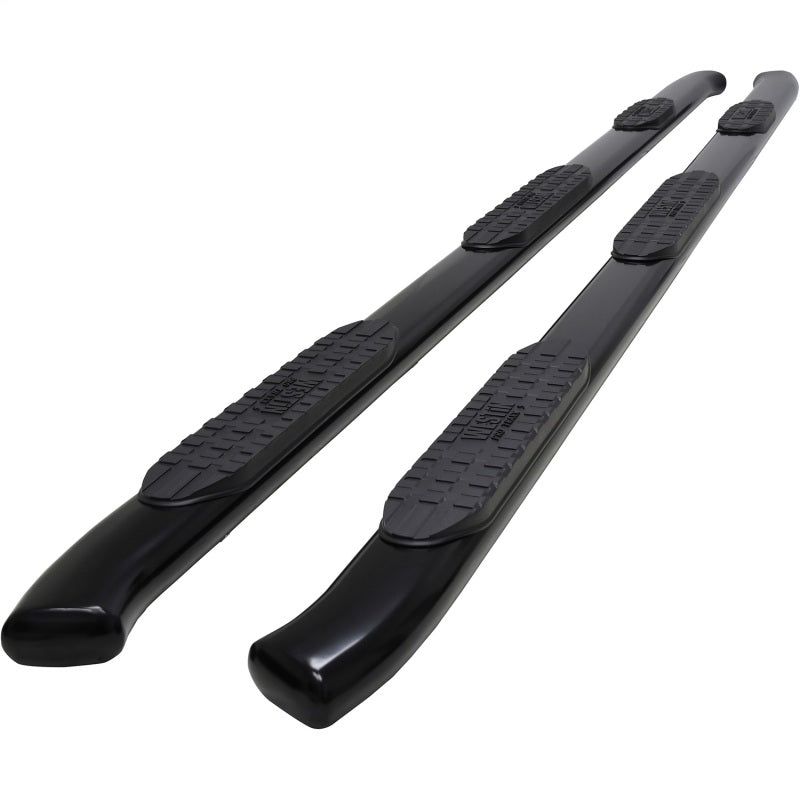 Westin PRO TRAXX 5 Oval Wheel-to-Wheel Nerf Step Bars, Crew Cab, 8 ft. Bed, Black, fits Chevy Silverado HD 2500/3500