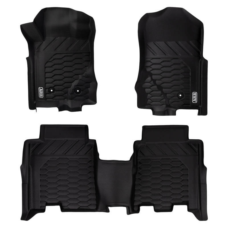 ARB Front and Rear Floor Mats, 4-Door (Black), fits Ford Bronco