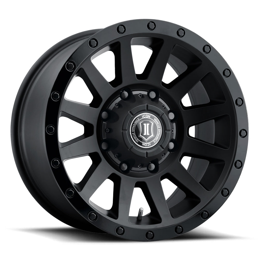 ICON Alloys Compression HD, Double Black, 18 x 9 / 8 x 170, 6mm Offset, 5.25" BS