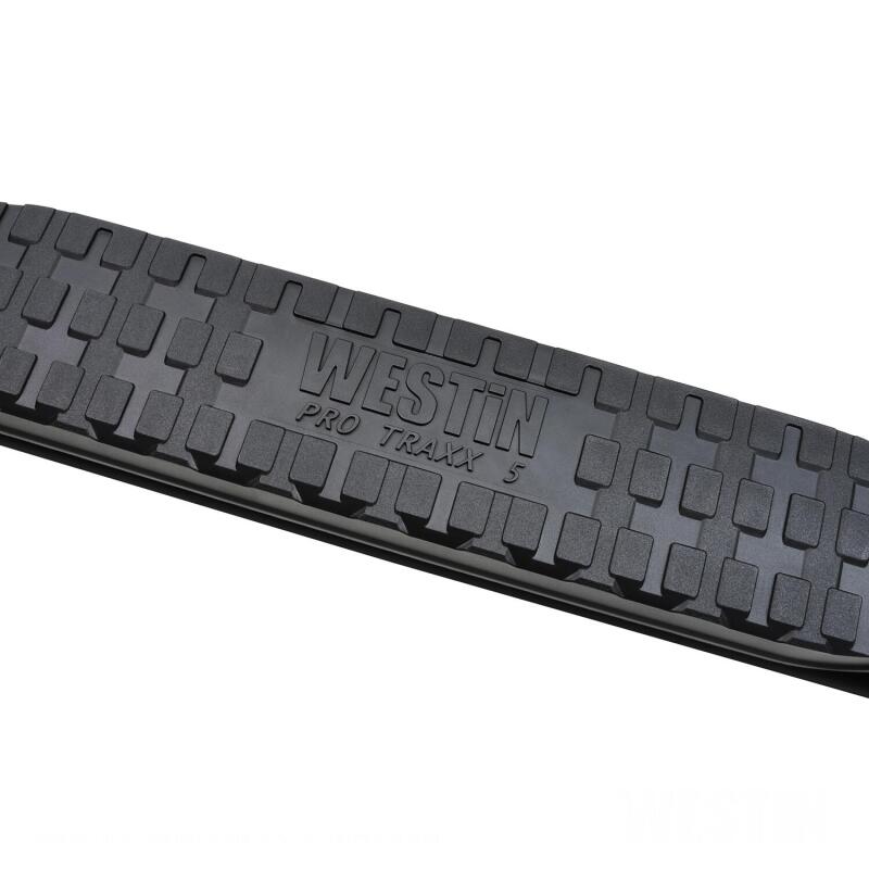 Westin PRO TRAXX 5 Oval Wheel-to-Wheel Nerf Step Bars, Crew Cab, 6.5 ft. Bed, Black, fits Chevy Silverado HD 2500/3500