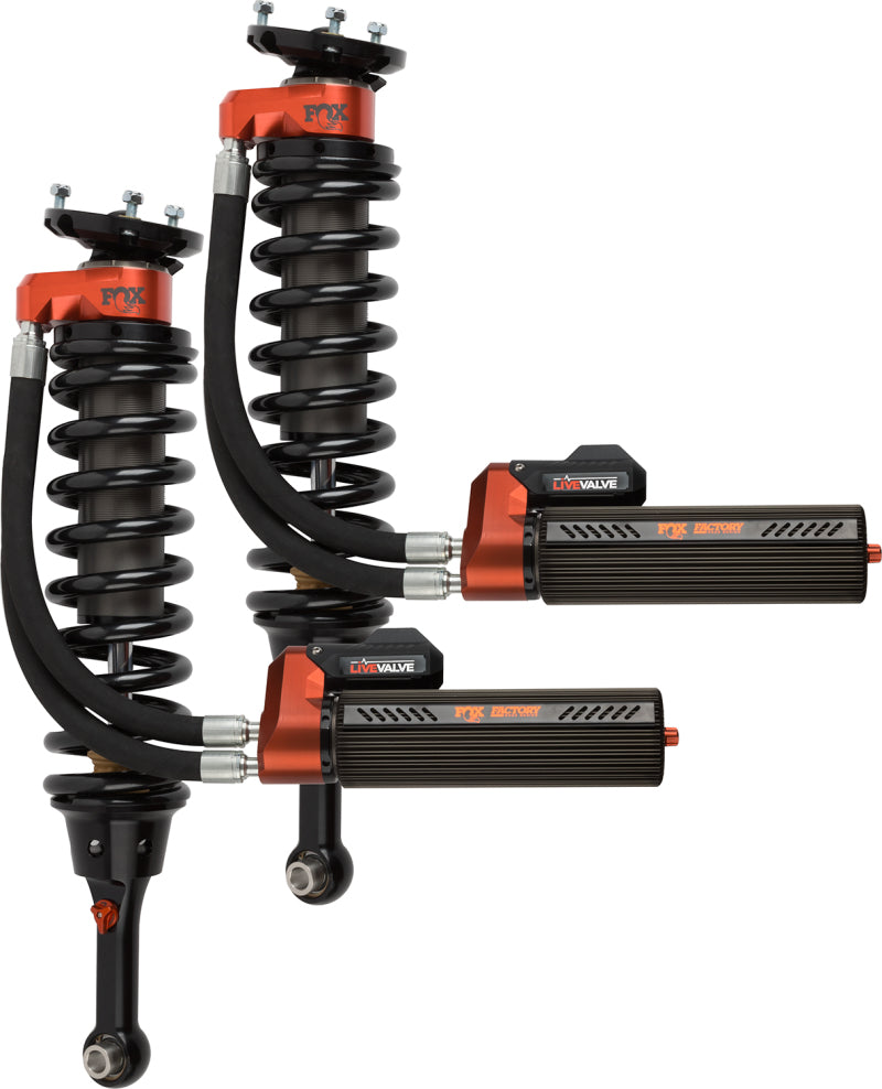 FOX 3.0 Factory Race Series Live Valve Internal Bypass Front Coilover Pair, fits Ford F-150