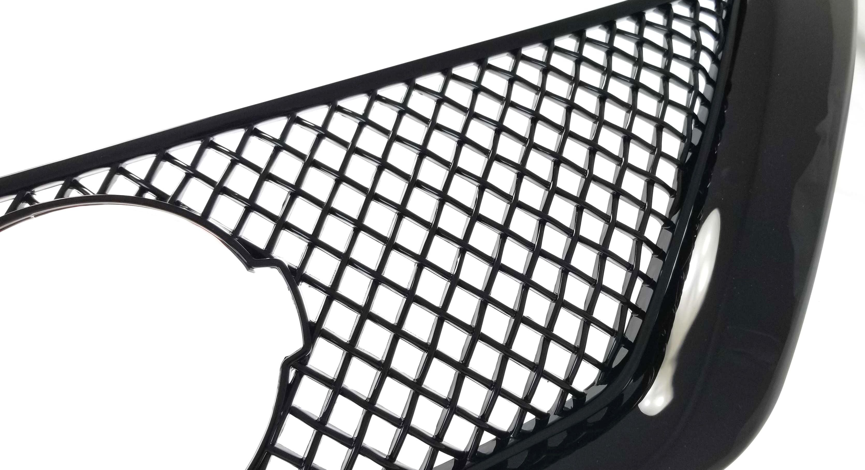 ABS6436BLK 16-18 Nissan Altima S/SR/SV/SL 1 PC Gloss Black Tape-on Grille Overlay