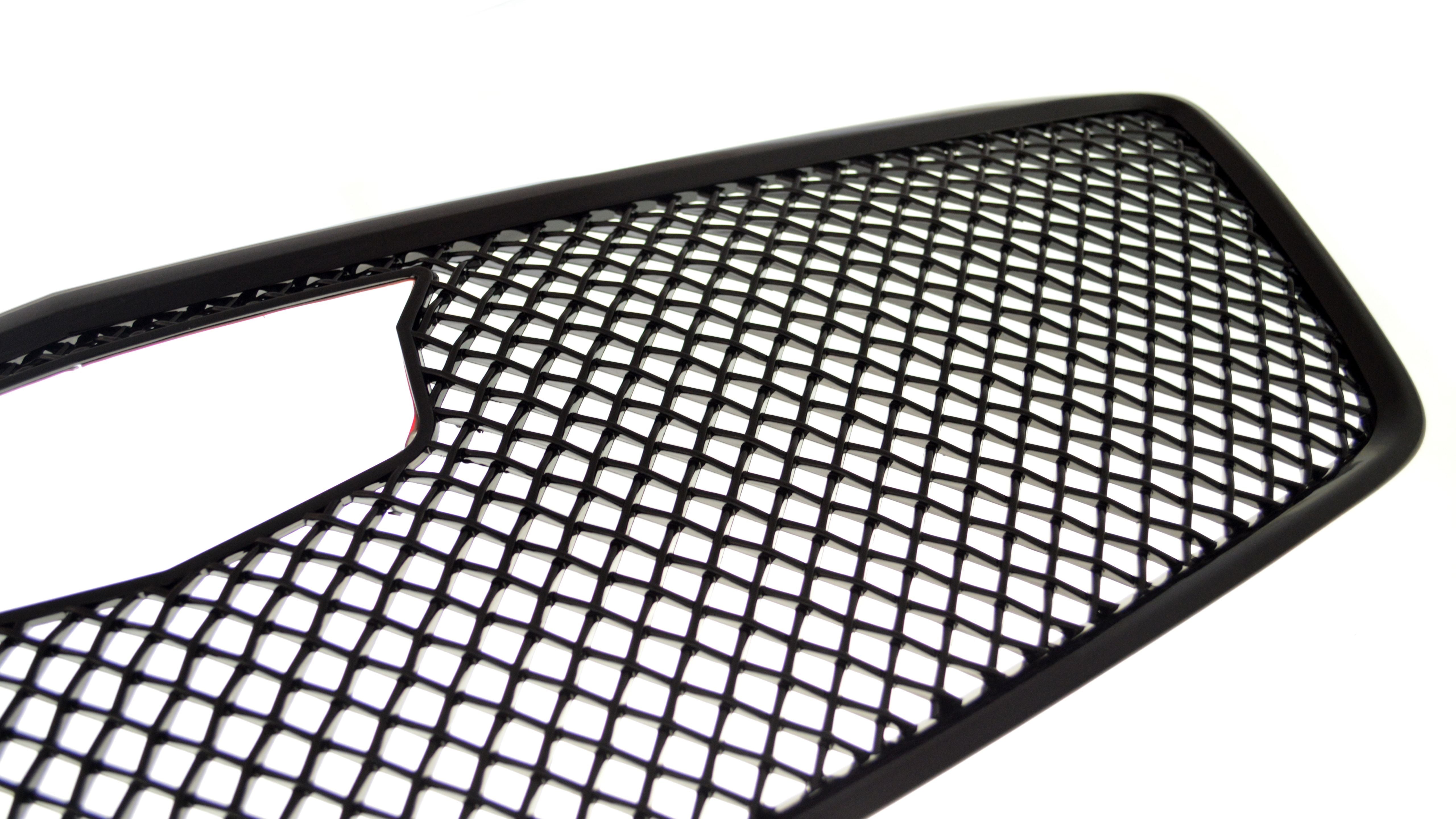 ABS6448BLK 15-19 Cadillac CTS Does not fit V Model 1 PC Gloss Black Tape-on Grille Overlay