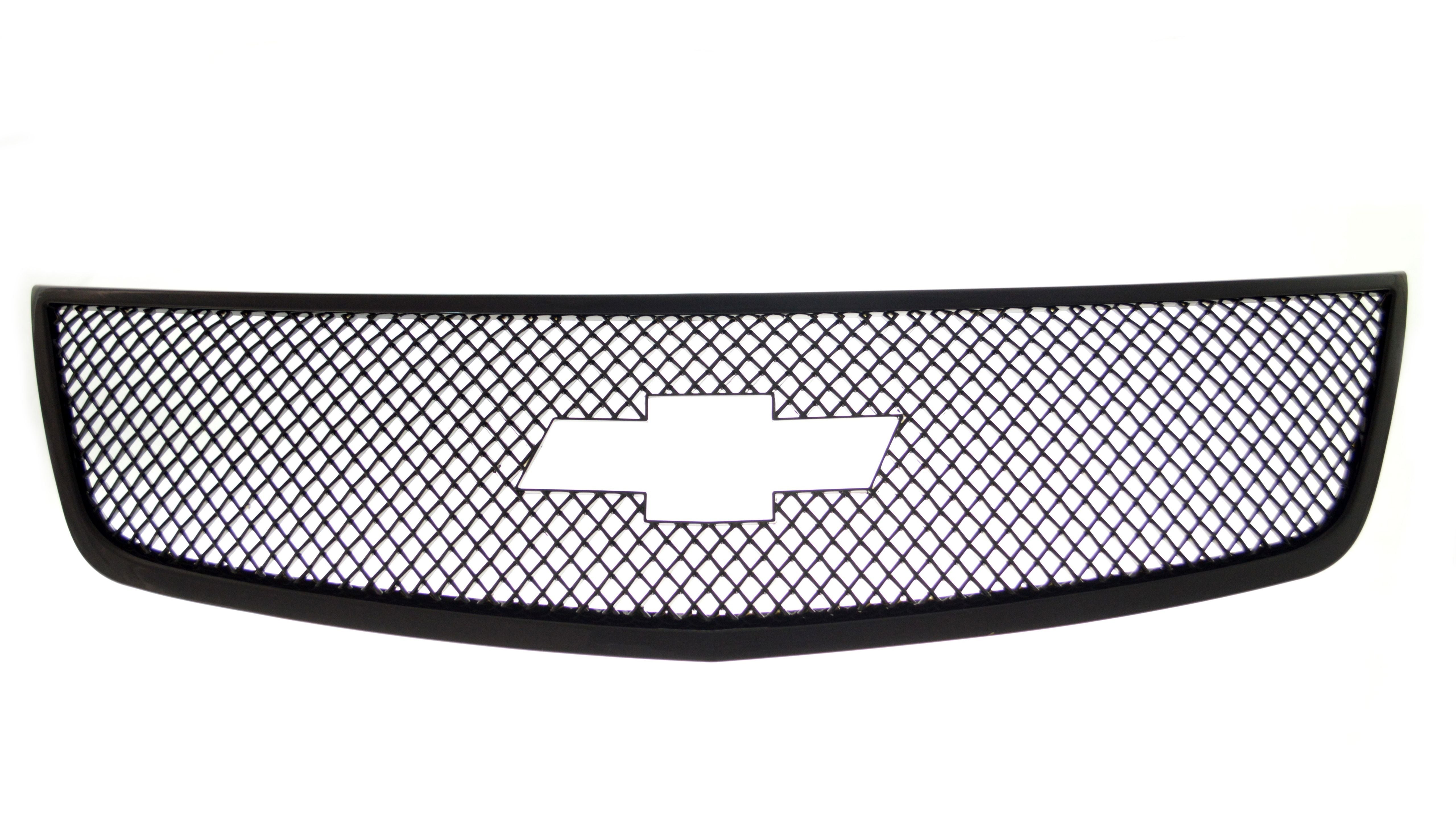 ABS6463BLK 13-17 Chevrolet Traverse LS/LT/LTZ 1 PC Gloss Black Tape-on Grille Overlay