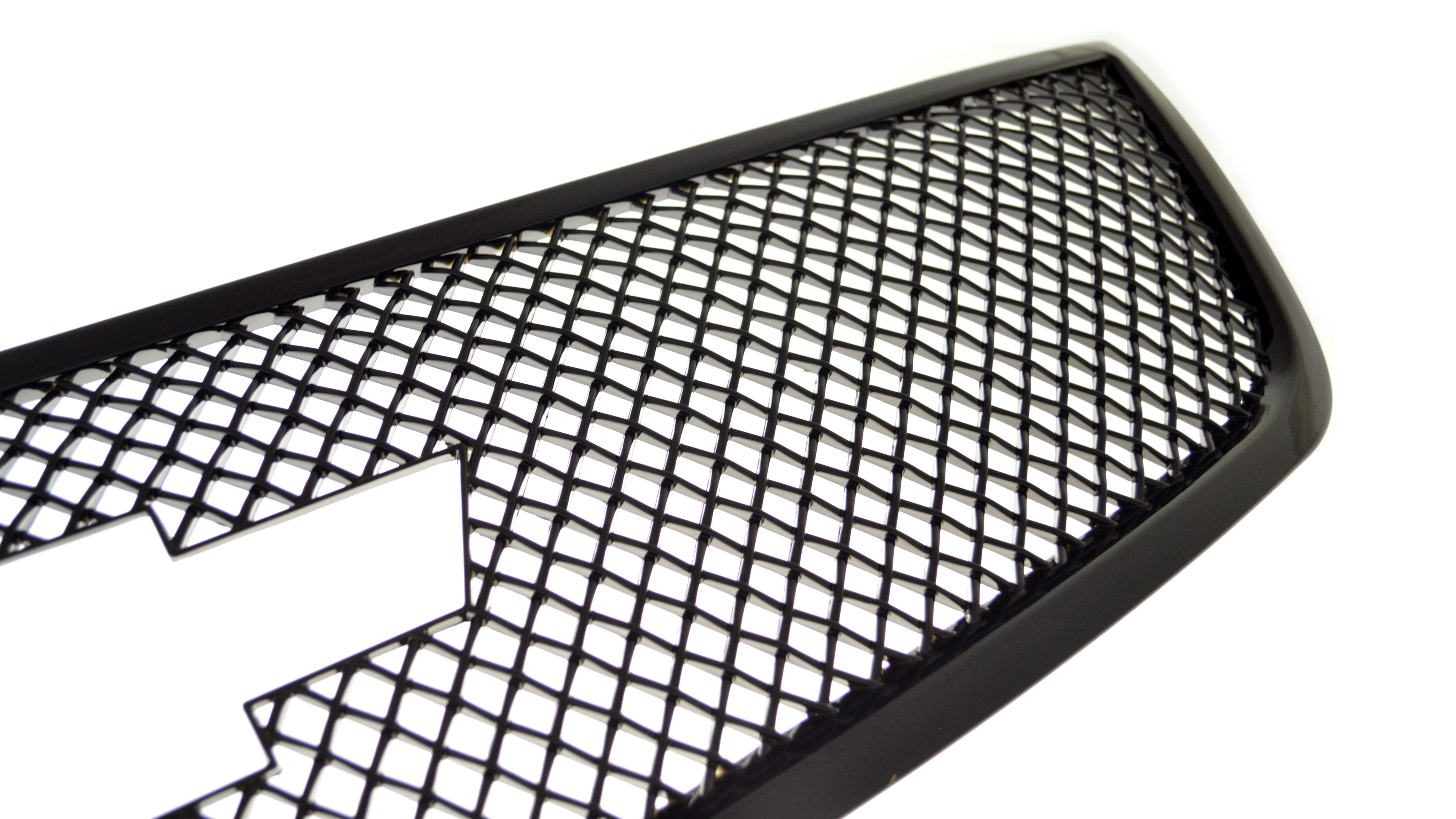 ABS6463BLK 13-17 Chevrolet Traverse LS/LT/LTZ 1 PC Gloss Black Tape-on Grille Overlay