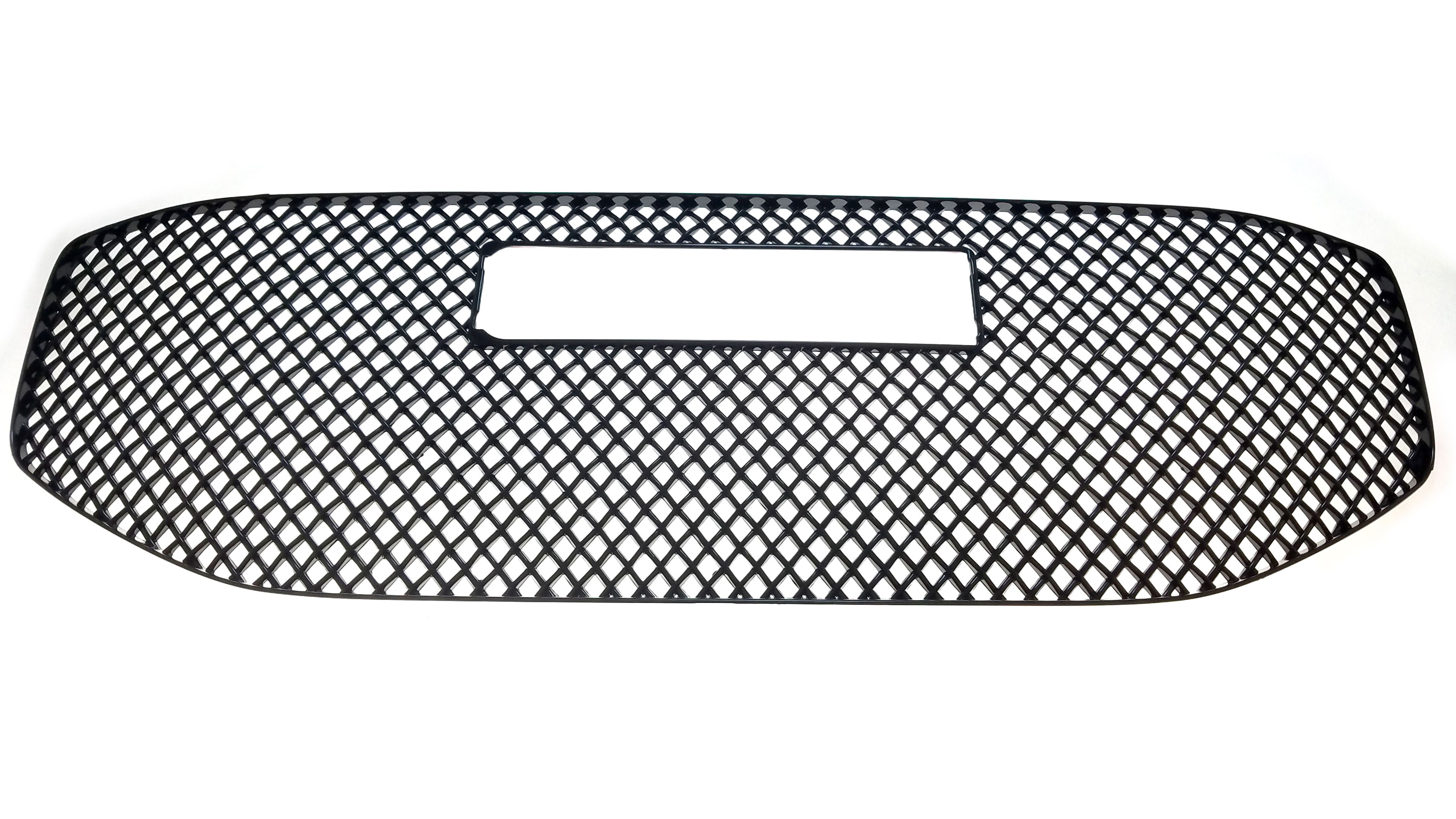 ABS6465BLK 17-19 GMC Acadia SLT 1 PC Gloss Black Tape-on Grille Overlay
