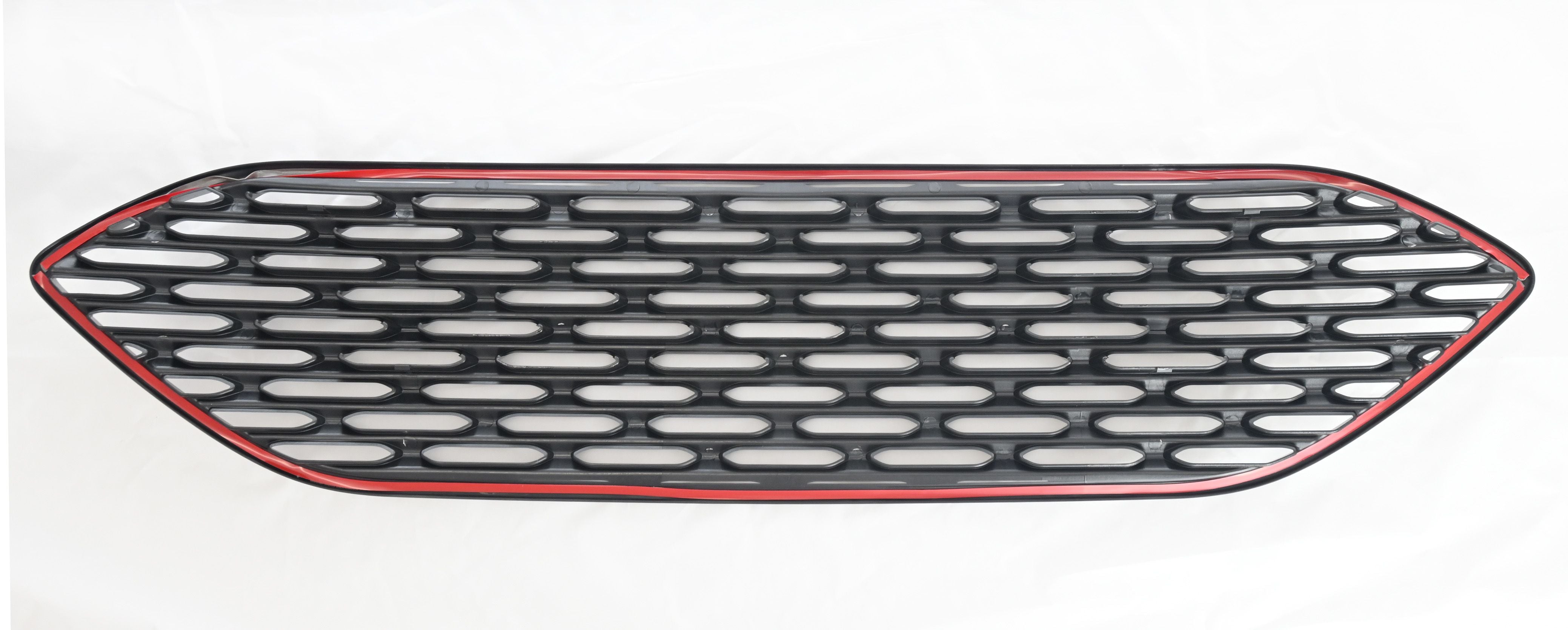 ABS6508BLK 20-22 Ford Escape S/SE/SEL/SE Hybrid 1 PC Gloss Black Clip-On W/Tape Grille Overlay