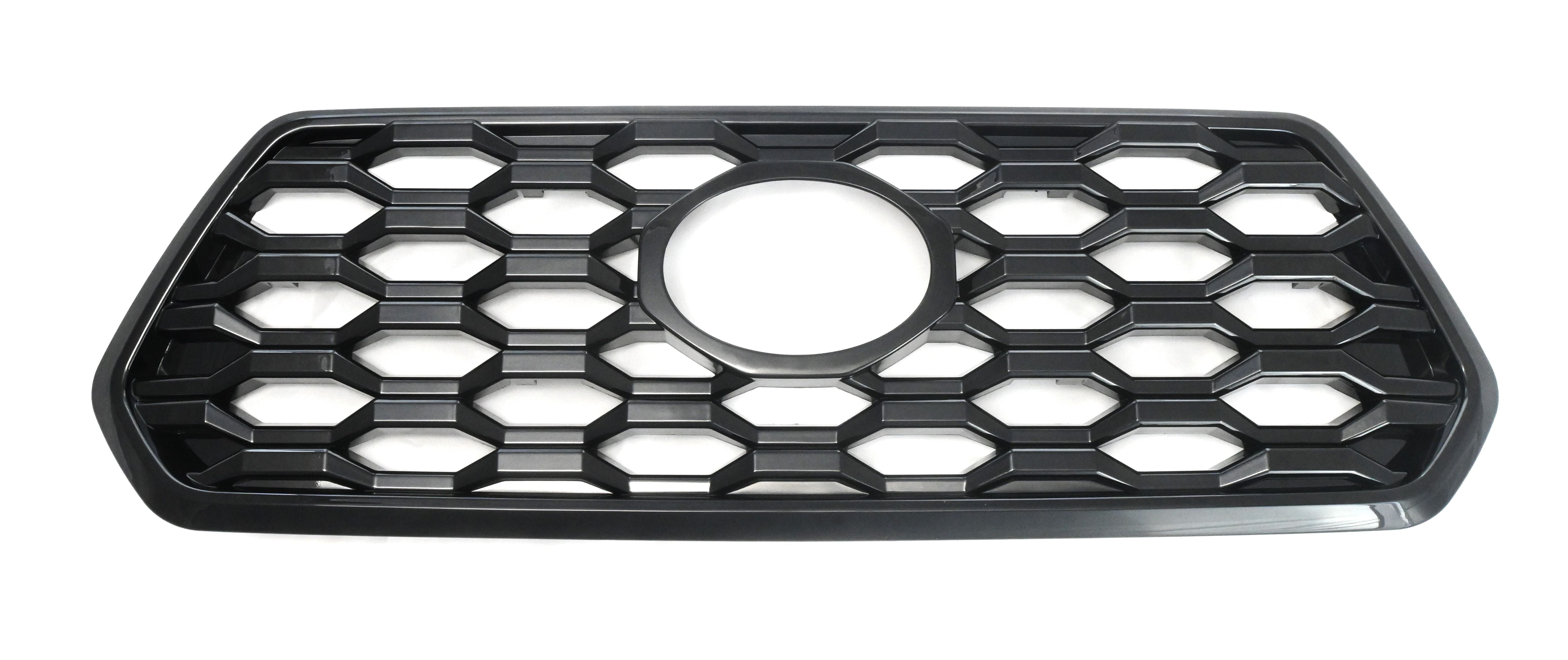 ABS6509BLK 20-23 Toyota Tacoma TRD Sport/Off-Road Does not fit grille with Camera 1 PC Gloss Black Clip-On W/Tape Grille Overlay