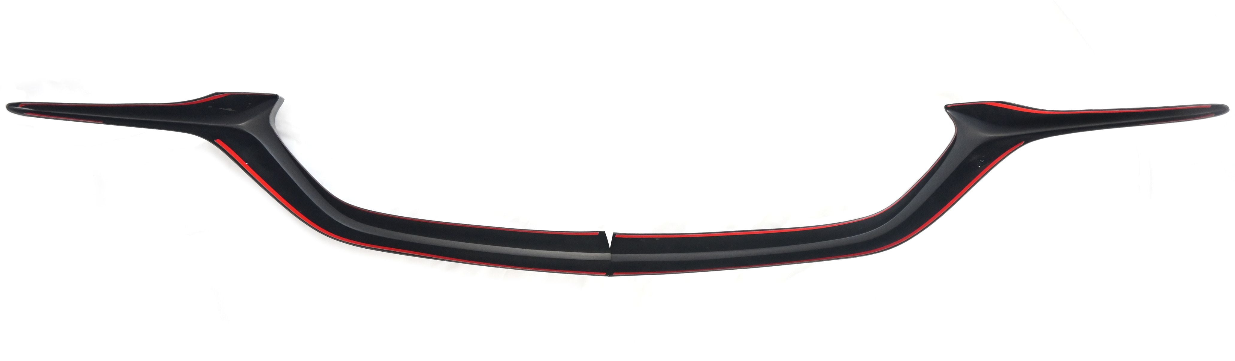 ABS6572BLK 17-22 Mazda CX-5 2 PCS Gloss Black Tape-on Grille Overlay