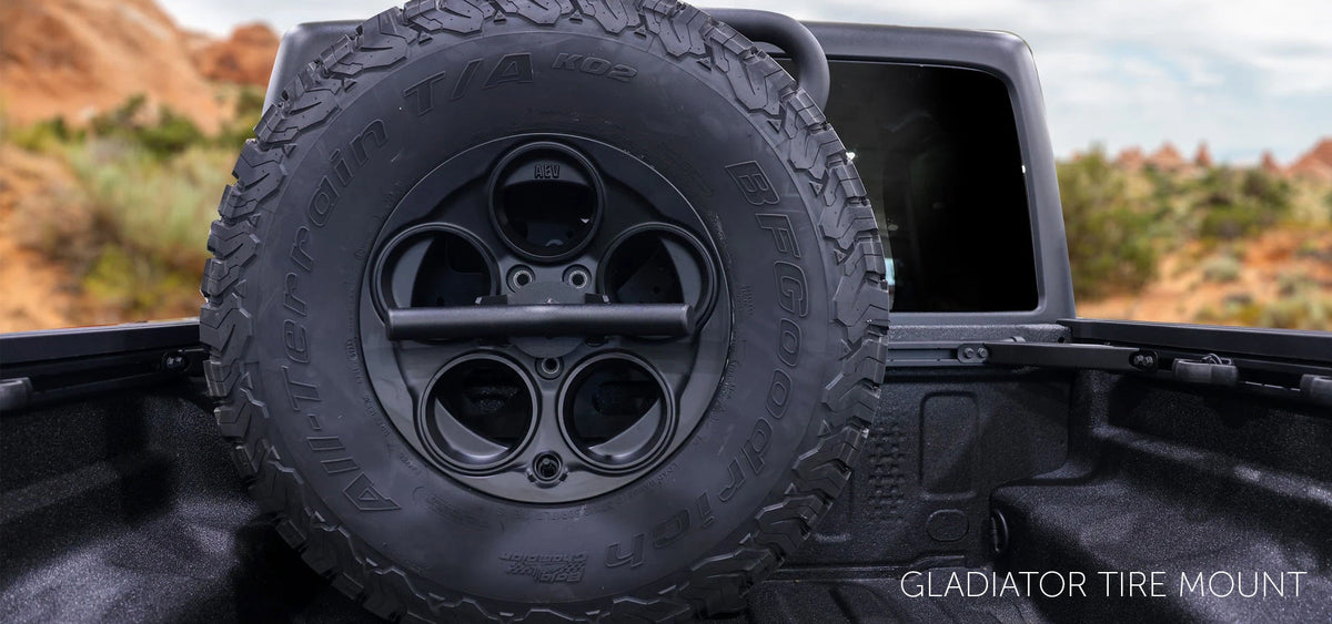 AEV Vertical Tire Mount for 2019+ Jeep Gladiator - image 2