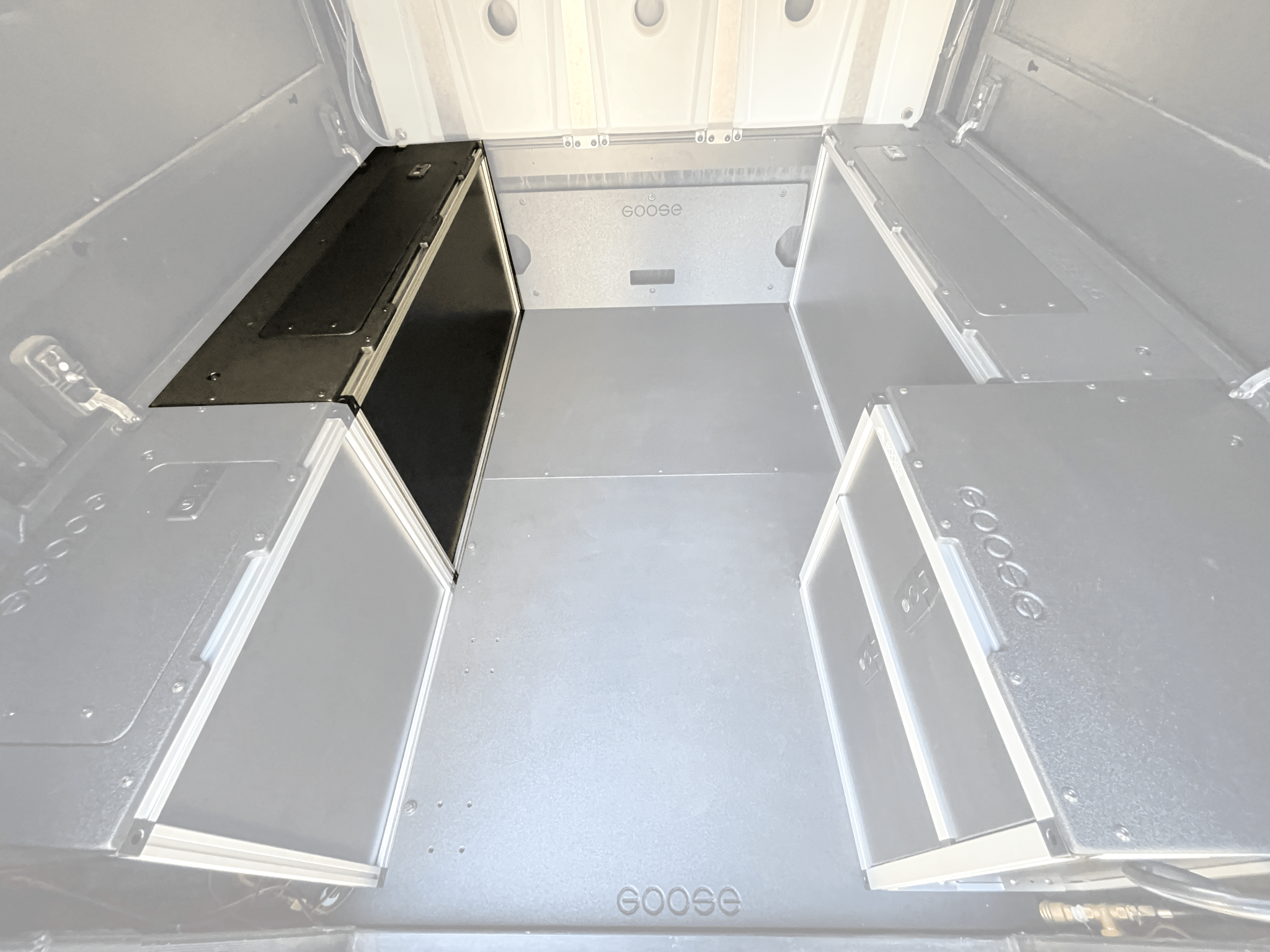 Camper con cabina de aluminio V2 - Ford Ranger 2019-2023 4.ª generación - Módulo utilitario delantero - Caja de 6'