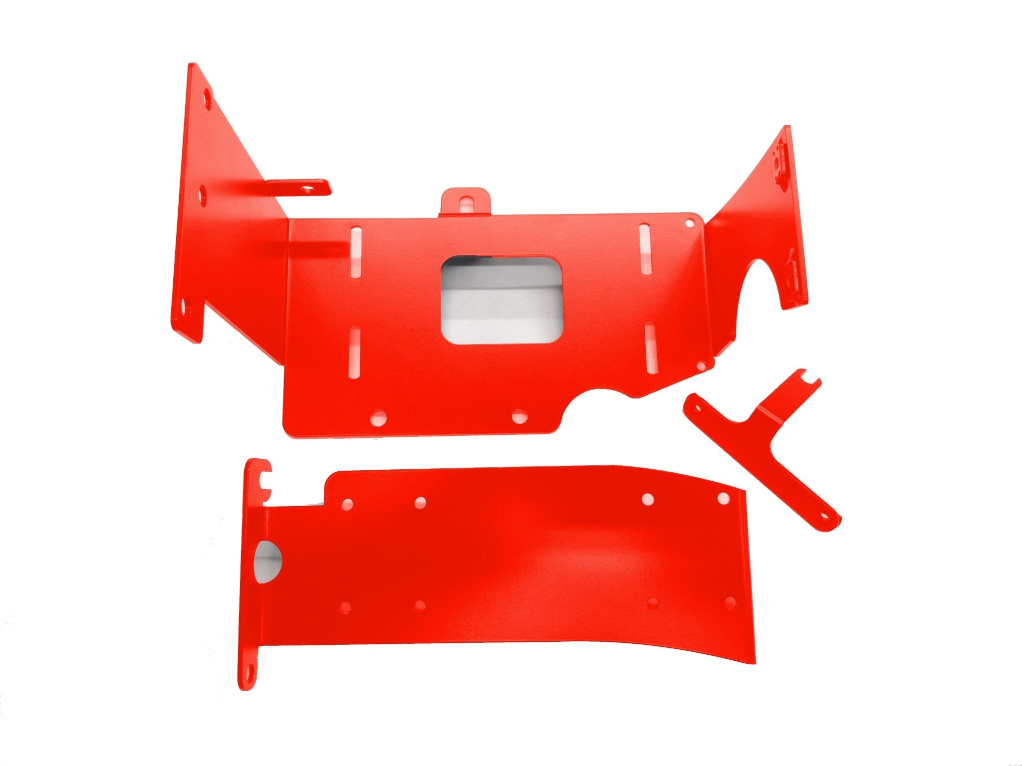 Red ARB mounting bracket kit for Toyota Tacoma air compressor and tank, 2016-2024 models