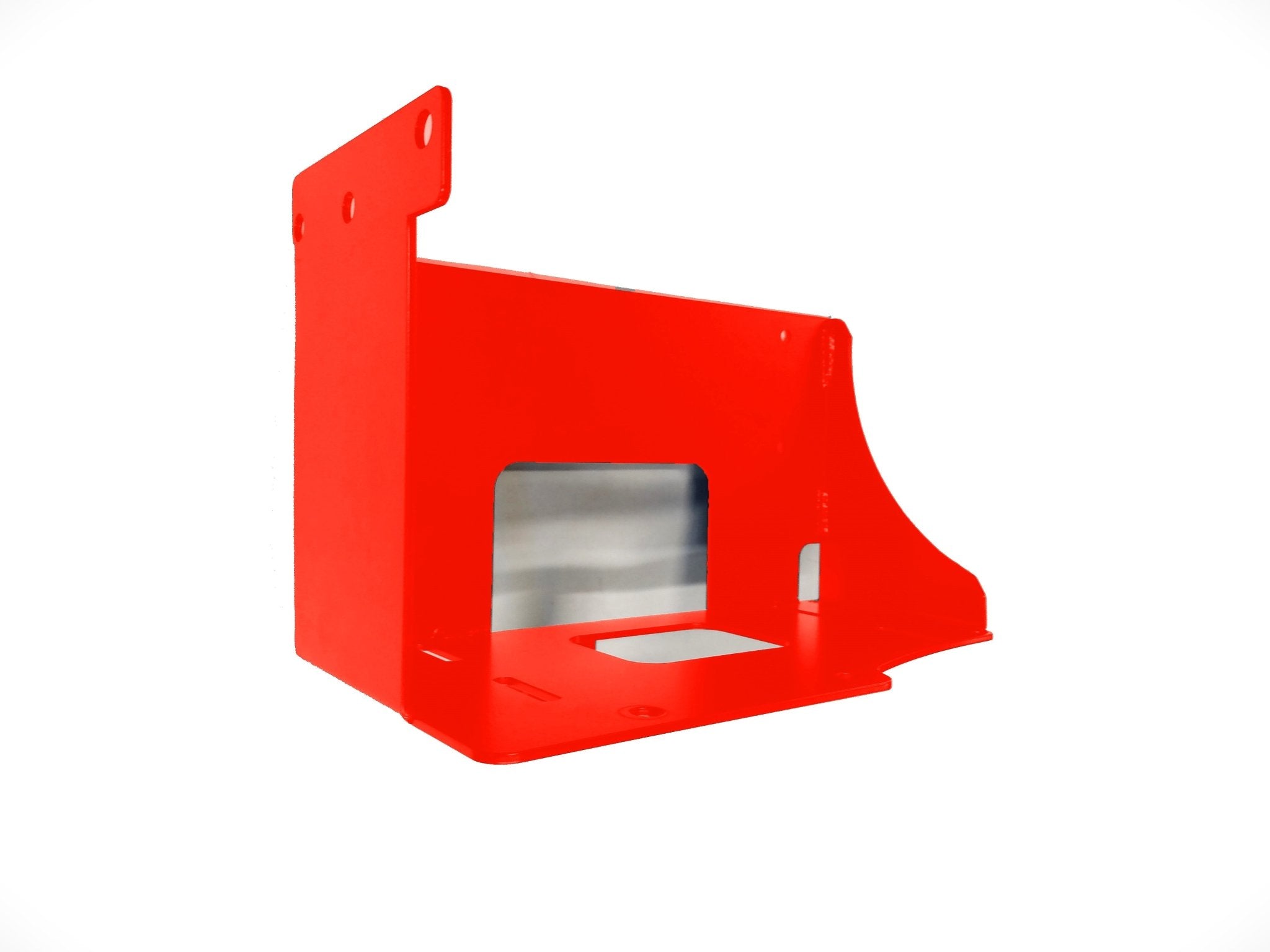 Red ARB mounting bracket for twin air compressor, fits Toyota Tacoma 2016-2024