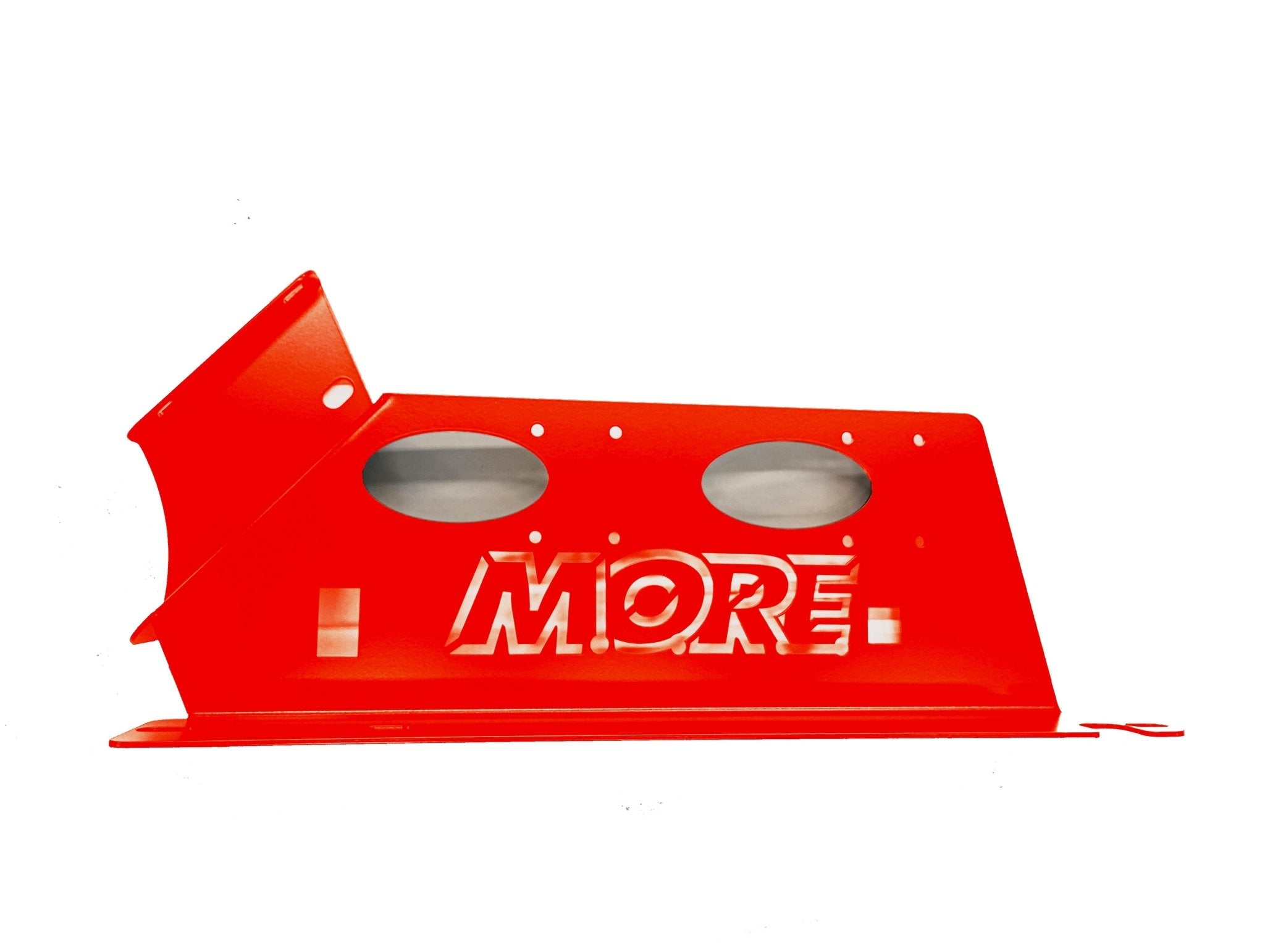 Red ARB twin air compressor mounting bracket for Ford Bronco 4-door hard top