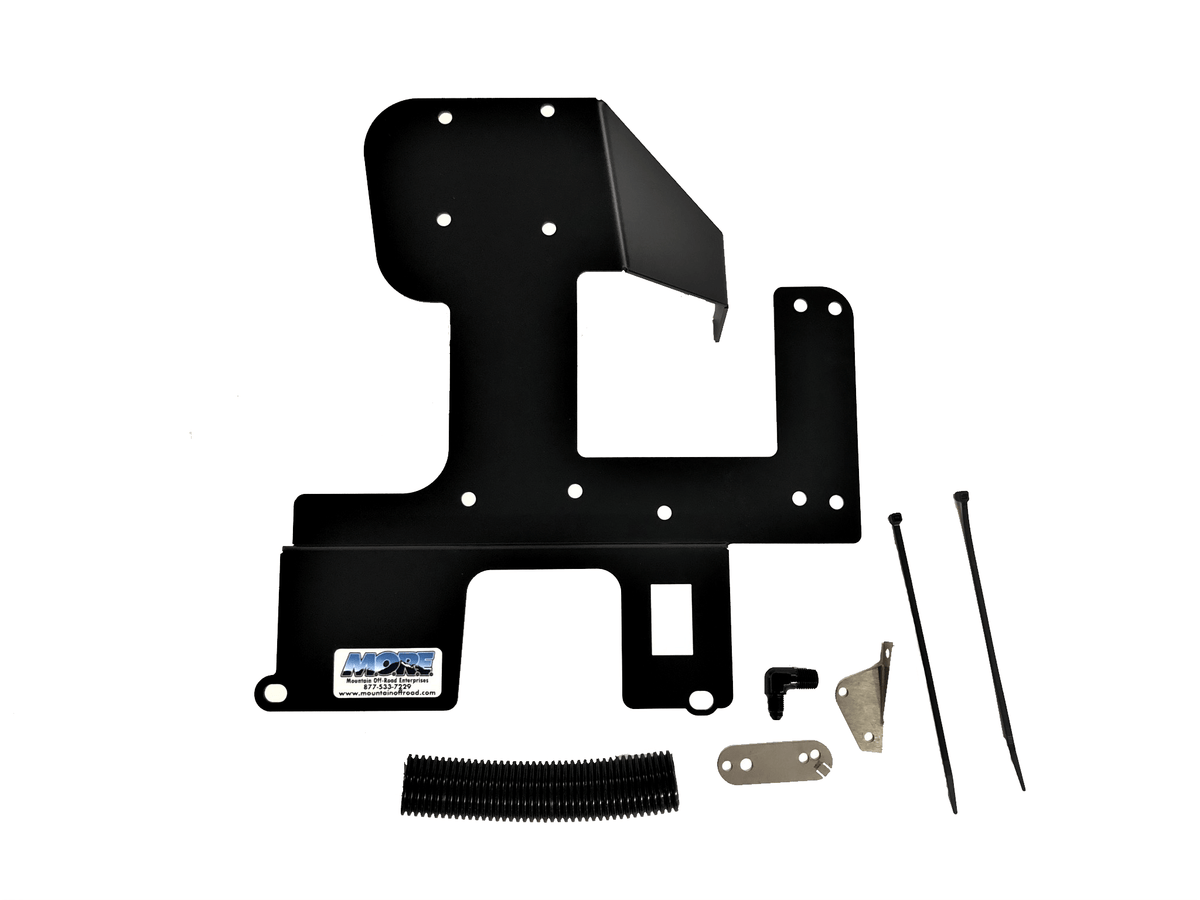 M.O.R.E. ARB twin air compressor under-hood mounting bracket for Jeep Wrangler JK 2007-2018