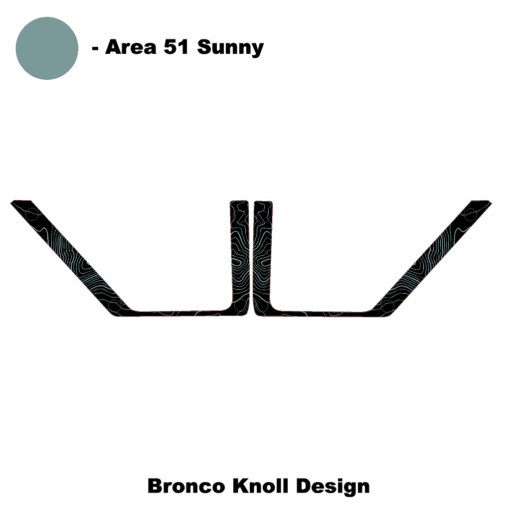 Topo Rear Door Net Trim Overlay Kit (Printed Series) - 2021+ Bronco