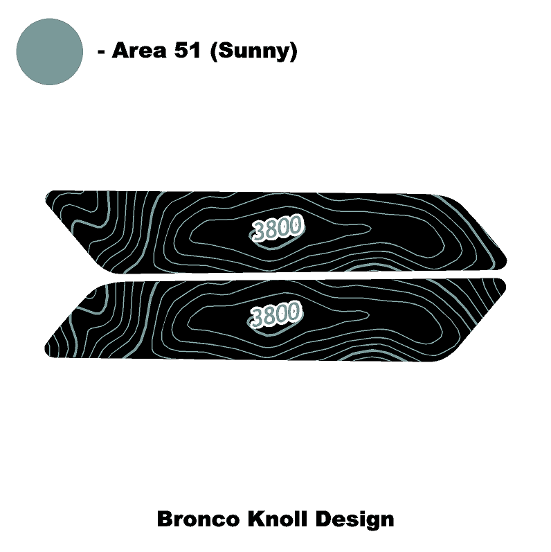 Topo Interior Front Door Grab Handle Overlay Kit (Printed + Laser Series) - 2021+ Bronco