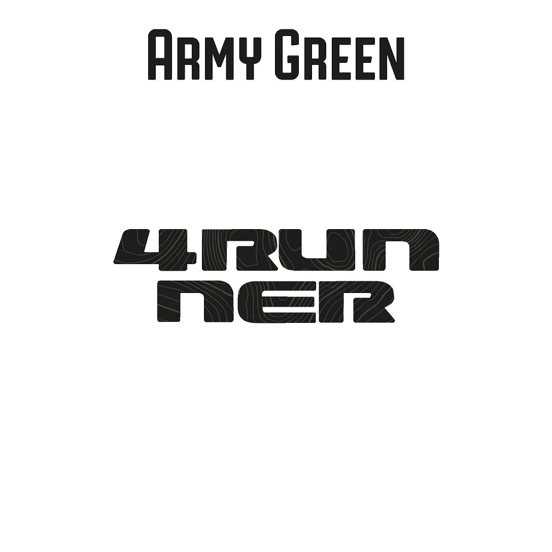 4RUNNER Topographic Rear Liftgate Emblem Overlays - 2025+ 4Runner