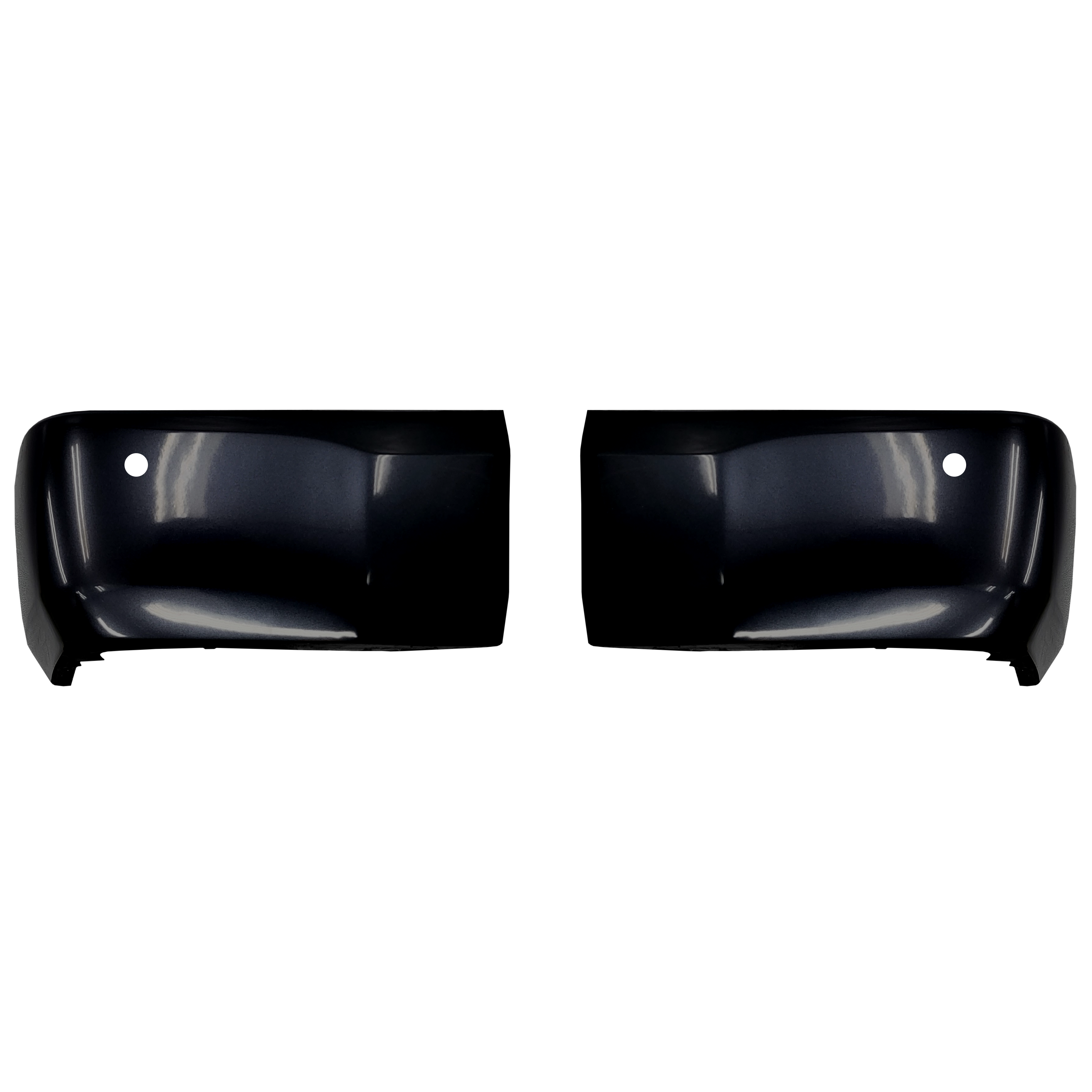 Midnight/Attitude Black (Color Code: 218) BumperShellz Rear Bumper Overlays for 2014-2021 Toyota Tundra, With Sensor Holes
