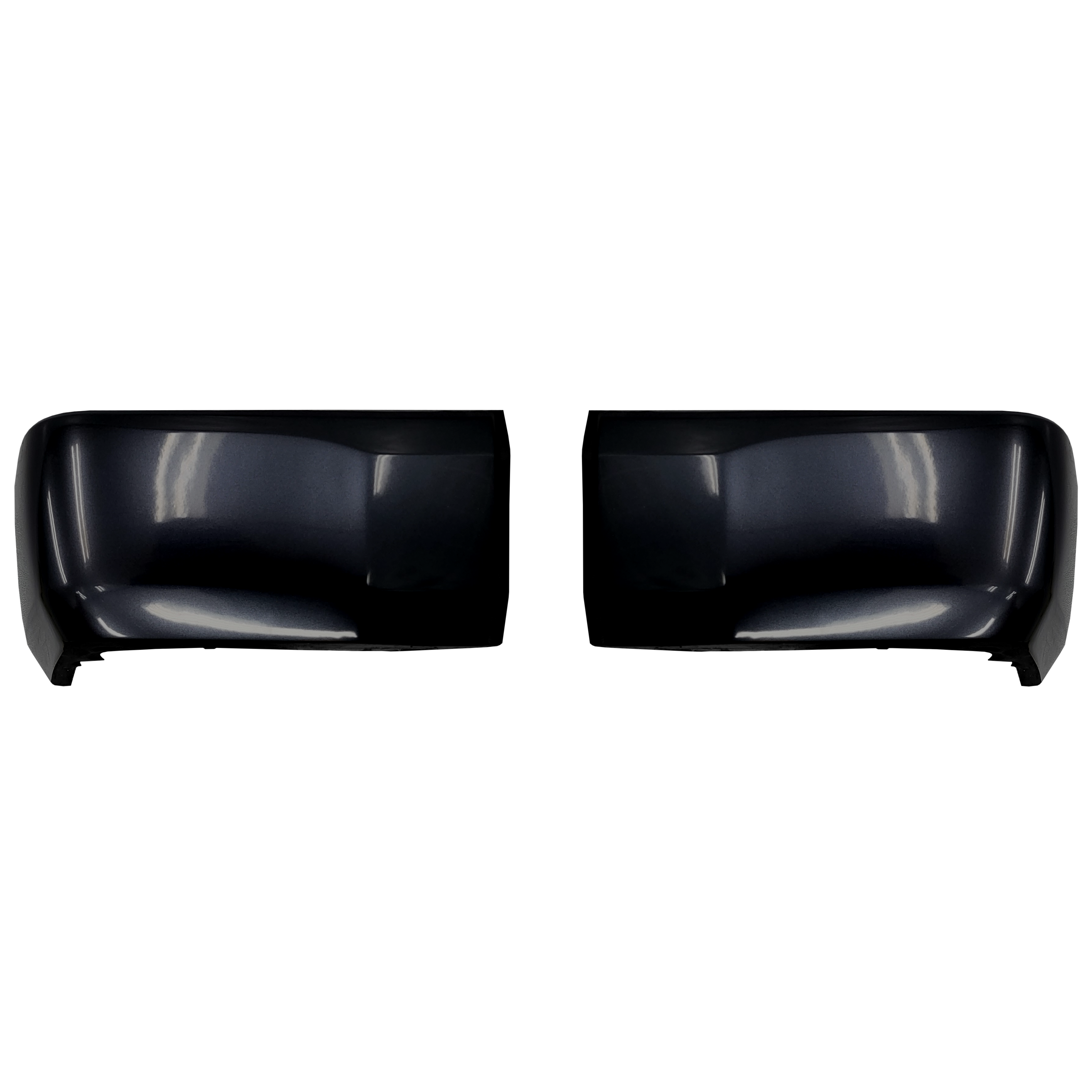 Attitude/Midnight Black Metallic (Color Code: 218) BumperShellz Rear Bumper Overlays for 2014-2021 Toyota Tundra, Without Sensor Holes