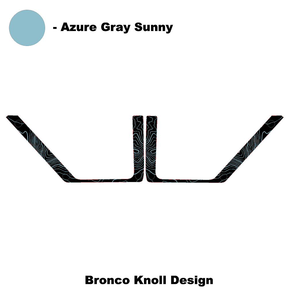 Topo Front Door Net Trim Overlay Kit (Printed Series) - 2021+ Bronco