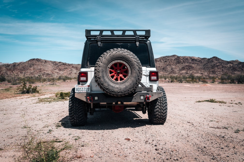 Body Armor 4x4 Single Action Tire Carrier for JL-2965 Bumper, fits Jeep Wrangler