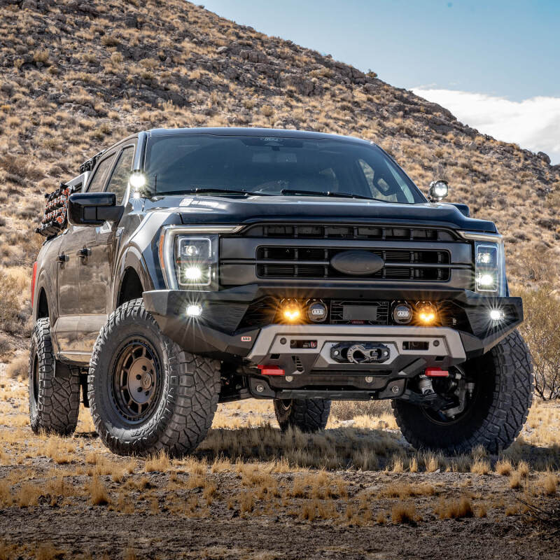 ARB Zenith Winch Bumper Kit with Mounting Kit and Skid Plate Kit, fits Ford F-150