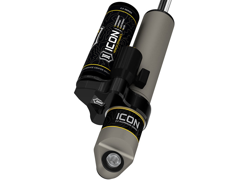ICON V.S. 2.5 rear piggyback shocks with CDEV for Chevy Silverado 1500 and GMC Sierra 1500 2019-2026