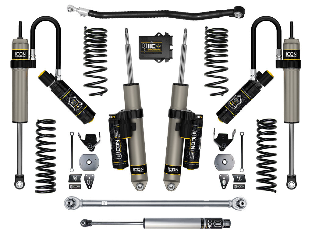 ICON Stage 5 CDEV 4.5 inch suspension system with performance rear coils for 2014-2026 Ram 2500 4WD diesel