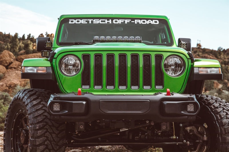 RIGID Hood Mount Kit for 20 in. Adapt Light Bar, fits Jeep Wrangler