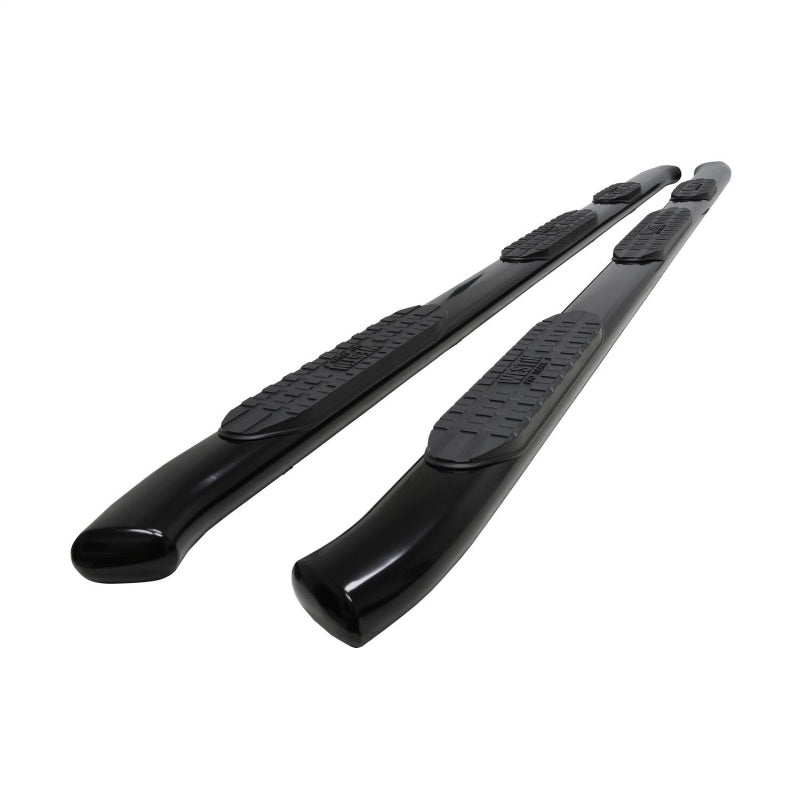 Westin PRO TRAXX 5 Oval Wheel-to-Wheel Nerf Bars, Double Cab, 8 ft. Bed, Black, fits Chevy Silverado HD 2500/3500