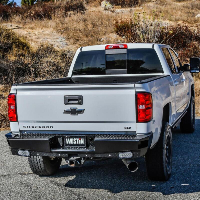 Westin HDX Bandit Rear Bumper, Black, fits Chevy Silverado 1500