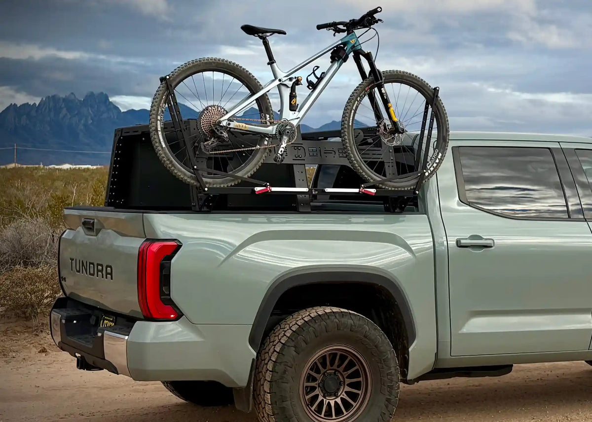 backwoods-universal-truck-bed-rack-bike-tray-mounting-brackets - NVMOS