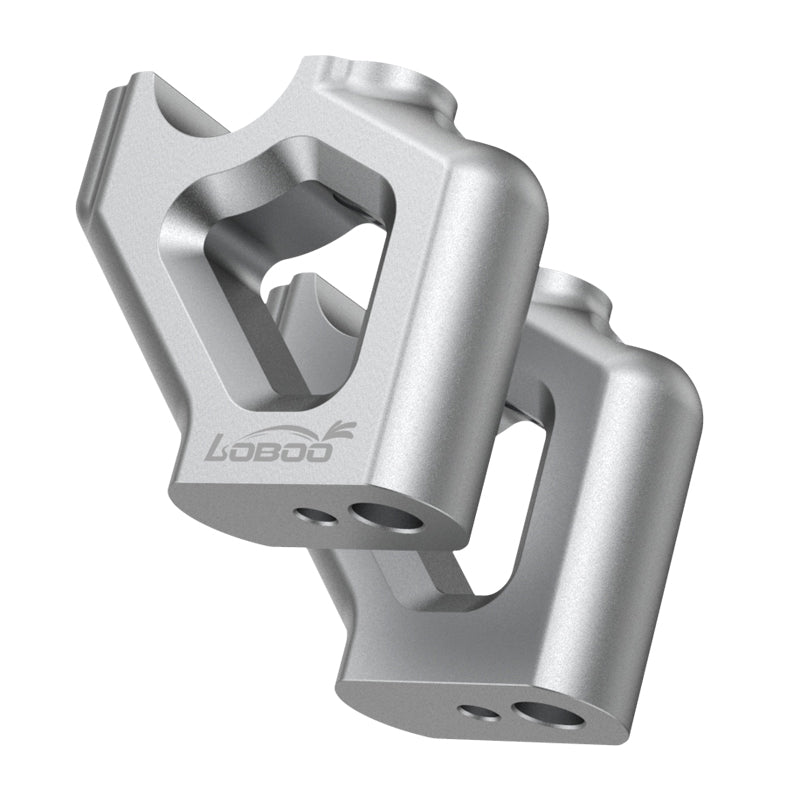 LOBOO Handlebar Risers for Triumph Tiger 900 / 850 Sport (2021-on) – CNC Aluminum 0.47 in Rise / 0.78 in Setback, Silver Anodized Finish