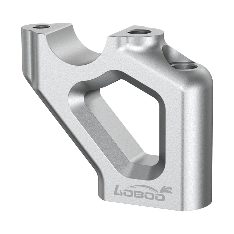 LOBOO Handlebar Risers for Triumph Tiger 900 / 850 Sport (2021-on) – CNC Aluminum 0.47 in Rise / 0.78 in Setback, Silver Anodized Finish